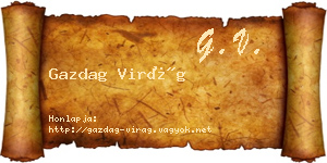 Gazdag Virág névjegykártya